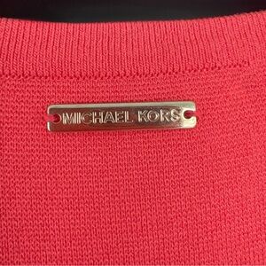 Michael Kors Orange Fit and Flare sleeveless heavy summer dress size M